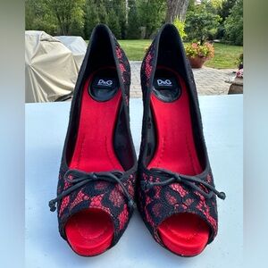 D&G lace open toe size 37